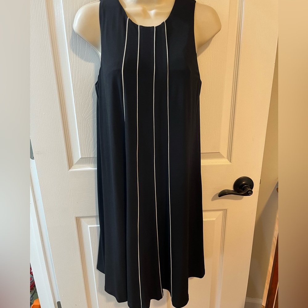 Tommy Hilfiger Black and White Midi Dress